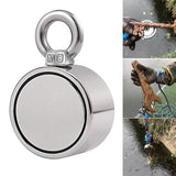 Double-Sided Magnetic Ring Super Powerful Fishing Magnets Salvage Magnetic Ring Hook For Fishing Lifting Hanging Retrieving