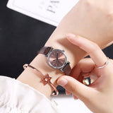 Hot Sale Women Leather Mini Design Quartz Watches Casual Ladies Simple Dial Watch Clock Relogio Feminino Drop Shipping