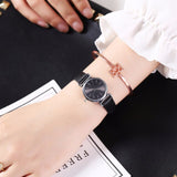 Hot Sale Women Leather Mini Design Quartz Watches Casual Ladies Simple Dial Watch Clock Relogio Feminino Drop Shipping