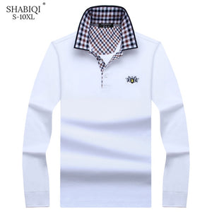 Autumn and winter Brand  New  Polo Shirt Men's Fashion Men's Polo Shirt Long Sleeve Casual Shirts Plus Size Men's S-10XL shirts