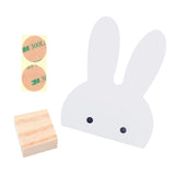 Stouge 1PC INS Hot Sale Rabbit Wooden Hook Clothe Towel Wall Hook Cartoon Kids Room Decoration Hook Wood Bunny Clothing Hanger