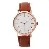 Woman Classic Multi-Color Simple Fashion Leather Band Analog Quartz Round Wrist Watch Watches reloj mujer C50