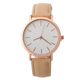 Woman Classic Multi-Color Simple Fashion Leather Band Analog Quartz Round Wrist Watch Watches reloj mujer C50