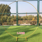 iron circle Wedding arch props background single arch flower outdoor lawn wedding flower door rack wedding birthday decoration